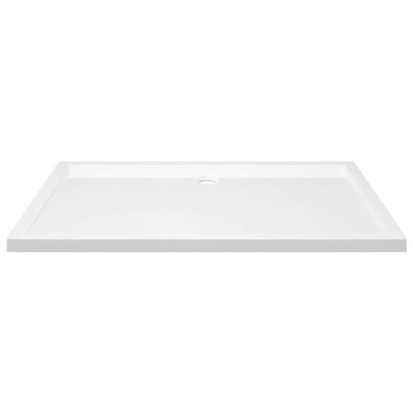 vidaXL Rectangular ABS Shower Base Tray White 70x120 cm