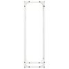 vidaXL Firewood Rack White 25x25x80 cm Cold-rolled steel