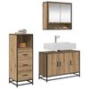 vidaXL Bathroom Furniture Set 3 pcs Artisan Oak Engineered Wood