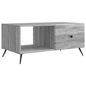 vidaXL Coffee Table Grey Sonoma 90 x 50 x 40 cm Engineered Wood