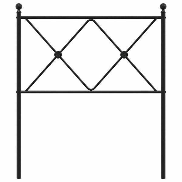 vidaXL Metal Replace Headboard White 75cm