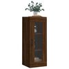 vidaXL Wall Mounted Cabinet Brown Oak 34.5x34x90 cm