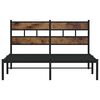 vidaXL Metal Bed Frame without Mattress Smoked Oak 140x190 cm