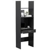 vidaXL Book Cabinet Grey 60x35x180 cm Engineered Wood