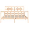 vidaXL Bed Frame without Mattress King Size Solid Wood Pine