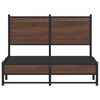 vidaXL Metal Bed Frame without Mattress Brown Oak 120x190 cm Small Double