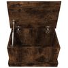 vidaXL Storage Box Smoked Oak 50x30x28 cm Engineered Wood