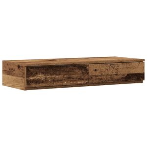 vidaXL Bed Drawers Old Wood 100 x 36.5 x 16.5 cm Engineered Wood