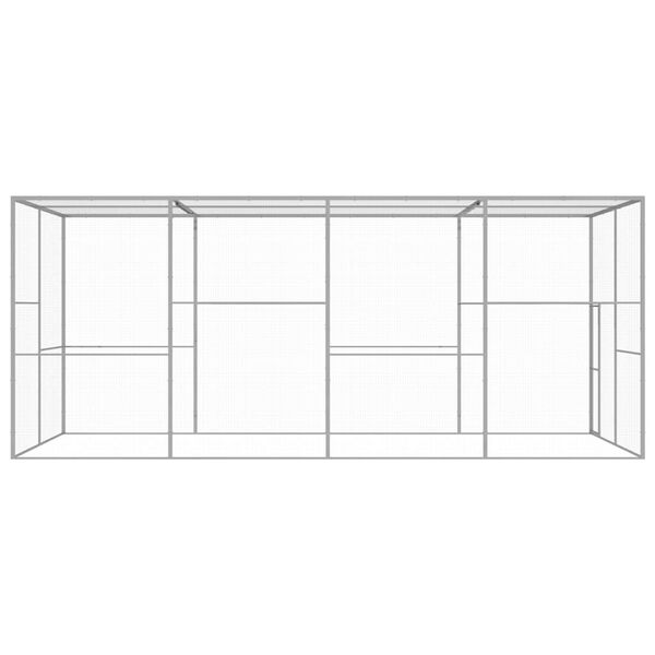 vidaXL Cat Cage 6x3x2.5 m Galvanised Steel