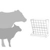 vidaXL Hay Feeder Black 71 x 33 x 70 cm Cold-Rolled Steel