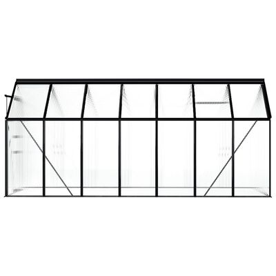 vidaXL Greenhouse Anthracite Aluminium 8.17 m²
