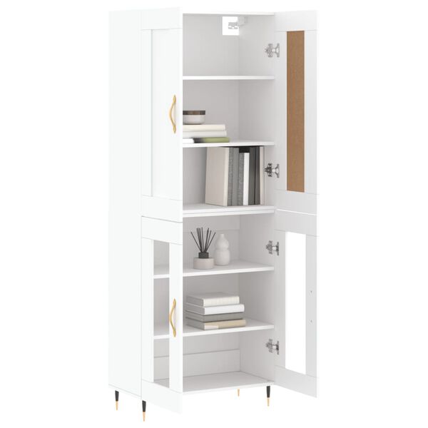 vidaXL Highboard White 69.5x34x180 cm Engineered Wood