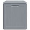 vidaXL Garden Storage Box 90L Grey PP Wood Look