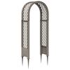 vidaXL Rose Arch with Spikes Grey 97 x 43 x 218 cm PP