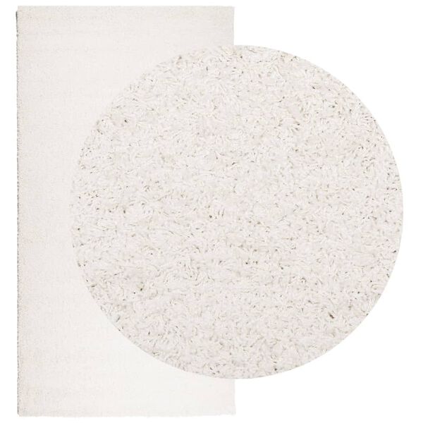 vidaXL Shaggy Rug PAMPLONA High Pile Modern Cream 80x150 cm