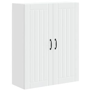 vidaXL Wall Cabinet LUCCA White 80 x 31 x 100 cm Engineered Wood