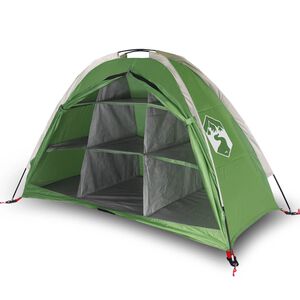 vidaXL Storage Tent 9 Compartments Green Waterproof