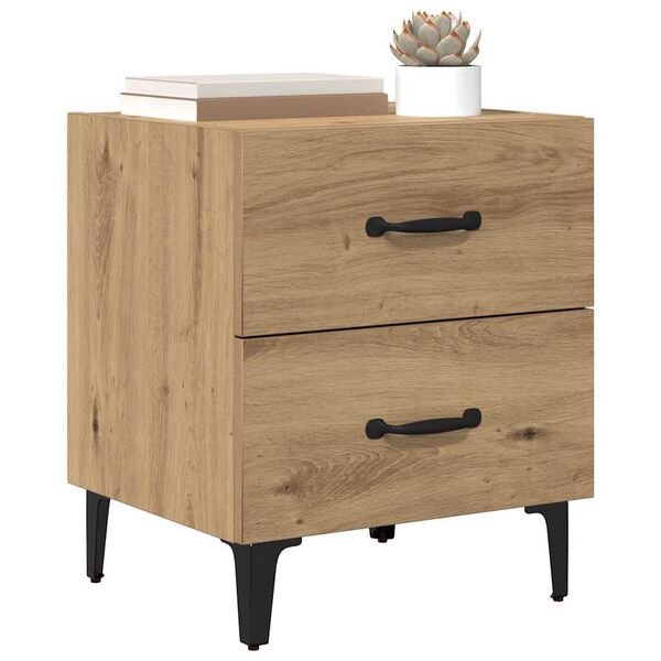 vidaXL Bed Cabinet 2 pcs Artisan Oak 40 x 35 x 47.5 cm Engineered Wood