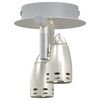 vidaXL Ceiling Spotlight with Spotlights Nickel 27 x 10 x 12 cm Metal