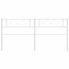 vidaXL Metal Replace Headboard White 200 cm