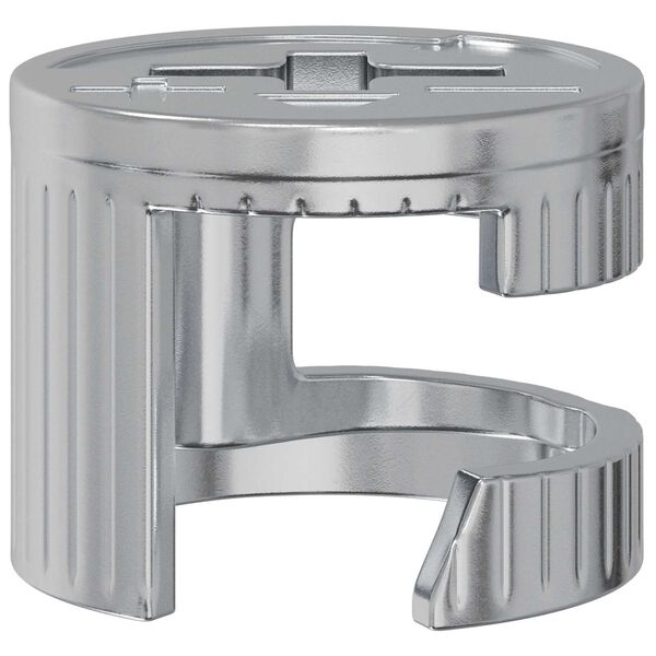 vidaXL Cam Lock Nuts 12 pcs Silver 15 x 11.5 mm Metal