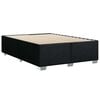 vidaXL Bed Frame without Mattress Black&nbsp;Double Fabric
