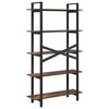 vidaXL Bookshelf Smoked Oak 100 x 33.5 x 178 cm Engineered Wood