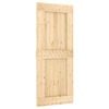 vidaXL Sliding Door NARVIK 85 x 210 cm (213.5 cm) Natural and Black