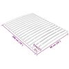 vidaXL Bed Slats Replacement with 17 Slats 90x200 cm