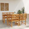 vidaXL Garden Dining Set 5 pcs Brown Solid Acacia Wood