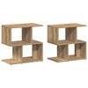 vidaXL Bedside Cabinets 2 pcs Artisan Oak 50x30x51.5cm Engineered Wood