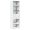vidaXL Slim Storage Cabinet White 50x42.5x225 cm Engineered Wood