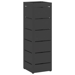 vidaXL Rain Umbrella Stand Black 15.5 x 15.5 x 49 cm Steel