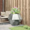vidaXL Planter Silver 100 x 100 x 80 cm Galvanised Steel