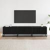 vidaXL TV Cabinet Black 180x35x41 cm Engineered Wood
