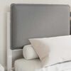 vidaXL Bed Frame with Upholstered Headboard Light Grey 140 x 200 cm