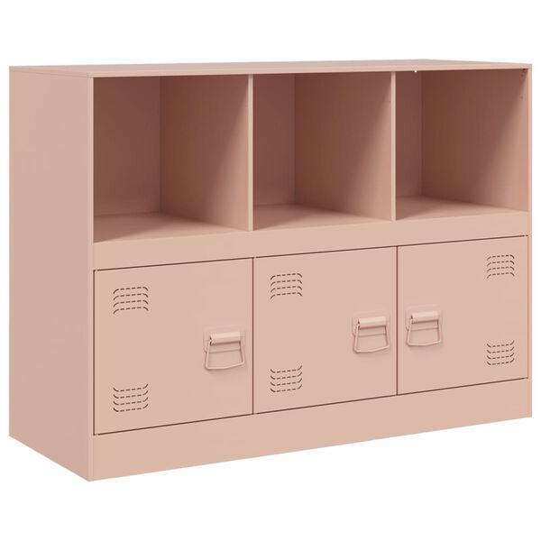 vidaXL Sideboard Pink 99x39x73 cm Steel