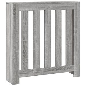 vidaXL Radiator Cover Grey Sonoma 78 x 20 x 82 cm Engineered Wood