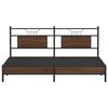 vidaXL Bed Frame without Mattress Brown Oak 183x203 cm Engineered Wood