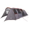 vidaXL Tunnel Tent Grey and Orange 675 x 392 x 210 cm