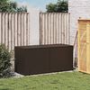 vidaXL Garden Storage Box Brown 283L Poly Rattan