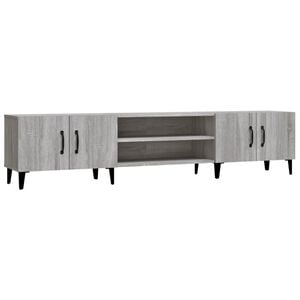 vidaXL TV Cabinet Grey Sonoma 180x31.5x40 cm Engineered Wood