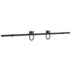vidaXL Sliding Door Hardware Kit 200 cm Steel Black
