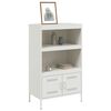vidaXL Highboard White 68x39x113 cm Steel