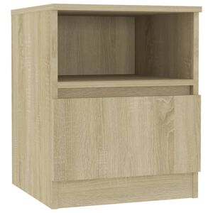 vidaXL Bed Cabinet Sonoma Oak 40x40x50 cm Engineered Wood