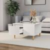vidaXL Coffee Table High Gloss White 55x55x36.5 cm Engineered Wood