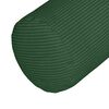 vidaXL Bolster Pillows 2 pcs Dark Green Ø 25 x 70 cm Corduroy Fabric