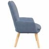 vidaXL Armchair Blue 63 x 67 x 94 cm Sherpa Fabric