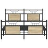 vidaXL Bed Frame without Mattress Sonoma Oak 140x190 cm Engineered Wood