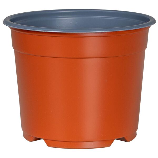 vidaXL Flower Pot 200 pcs Terracotta &Oslash; 10 x 8 cm Plastic